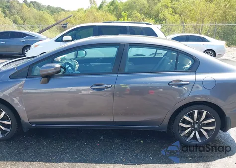 2015 Honda Civic Ex-L from USA, damaged, VIN 2HGFB2F96FH503494